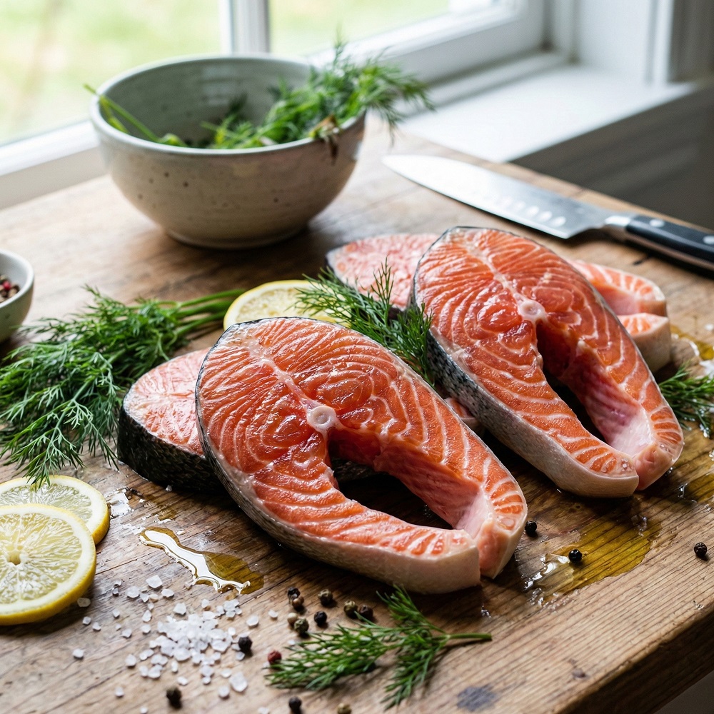 Steki z Łososia dzikiego dzwonki łosoś